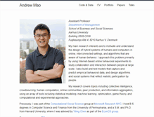Tablet Screenshot of andrewmao.net